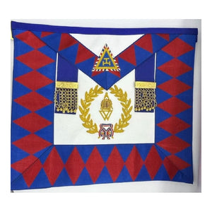 French Masonic Royal Arch Grand Officer Apron Genuine Lambskin Leather TOP CLASS