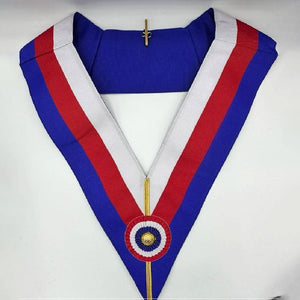 French Masonic Royal Arch Grand Officer Apron Lambskin Leather BRAND NEW TOP