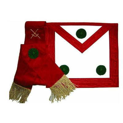 Masonic Knight Mason Regalia Apron & Sash Bundle TOP TIER