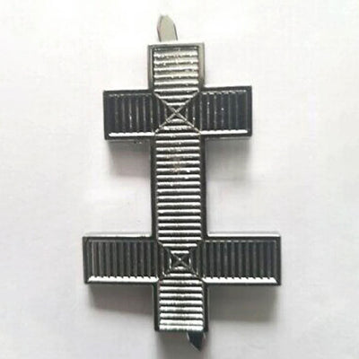 Masonic Knights Templar Preceptors Silver Cap Badge NEW TOP TIER