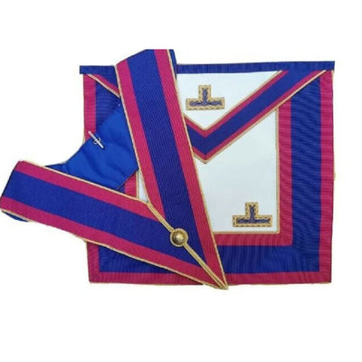 Masonic Mark Provincial Undress Lambskin Apron & Collar Free Gloves TOP TIER
