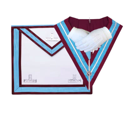 Masonic Regalia Mark Past Master Wm Apron And Collar Set TOP TIER