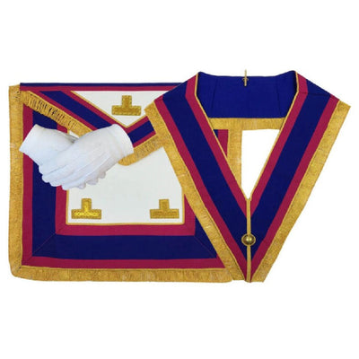 Masonic Regalia Mark Provincial Dress Apron Collar Gloves Bundle Lambskin TOP TIER