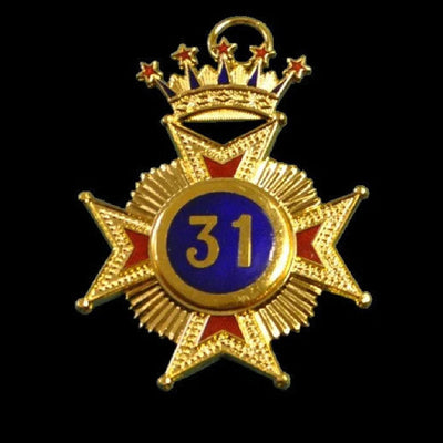 Masonic Regalia Rose Croix 31st Degree Star Jewel TOP QUALITY NEW