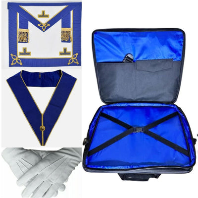 Masonic Regalia Soft Case Bag Craft Provincial Undress Apron Lambskin,Collar NEW