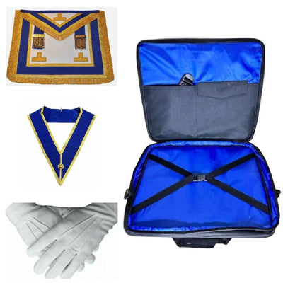 Masonic Regalia Soft Case Bag Craft & Provincial Full Dress Apron + Collar NEW
