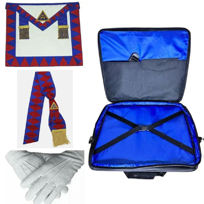 Masonic Regalia Soft Case Bag Royal Arch Provincial Apron Lambskin, Sash NEW
