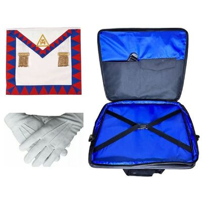 Masonic Regalia Soft Case Bag & Royal Arch Companions Apron Lambskin