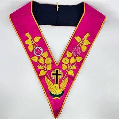 Scottish Constitution Rose Croix 18th Degree Collar Embroidery BRANDNEW TOPCLASS