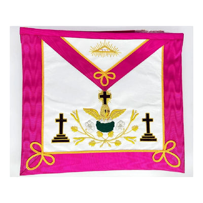 Scottish Constitution Rose Croix 18th Degree Lambskin Embroidery BRAND NEW TOP
