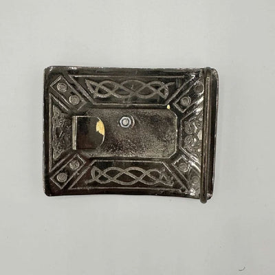 Scottish Kilt Belt Buckle Celtic Design Thistle Copper Finish NEW TOP TIER