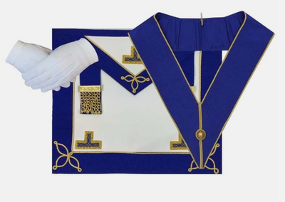 Masonic Regalia Craft Provincial Undress Apron & Collar Bundle Free Gloves TOP TIER