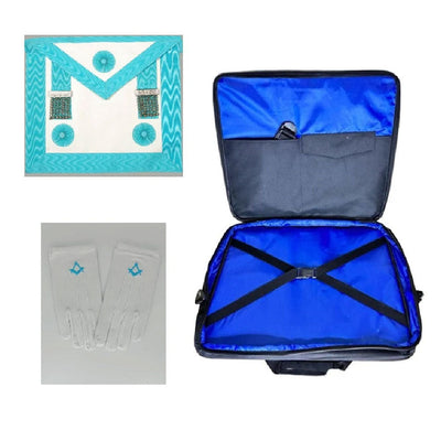 Masonic Regalia Soft Case Bag Masonic Worshipful Master Apron Lambskin Brand New