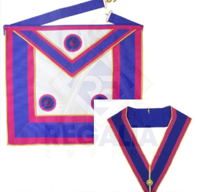 Masonic Regalia Mark Provincial Undress Rosettes Lambskin Set