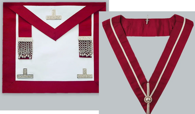 Masonic Regalia Craft District Stewards Apron and Collar TOP QUALITY NEW